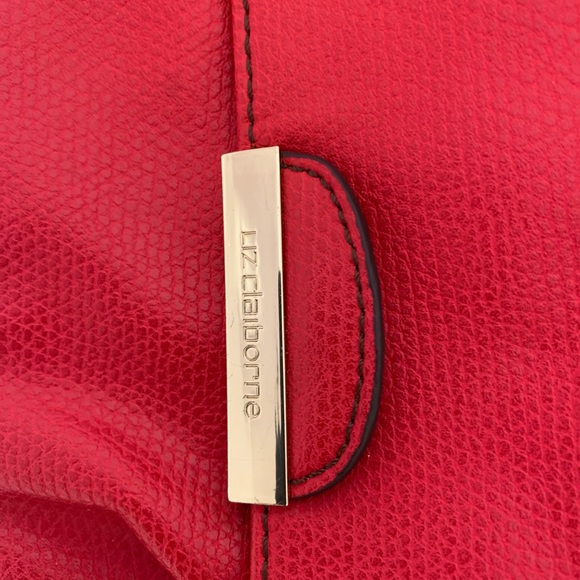 Liz Claiborne red purse pre-owned - Picture 7 of 14